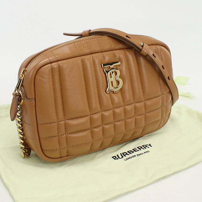 中古良品バーバリーBURBERRY スモール ローラカメラバッグ ブランド ショルダー ブラウン系 ランク：A us-2 レディース_画像1