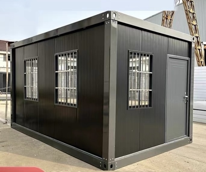  new goods / container type / unit house / prefab house / container house / office work place / warehouse / free construction type 2.45*6*2.8 black 