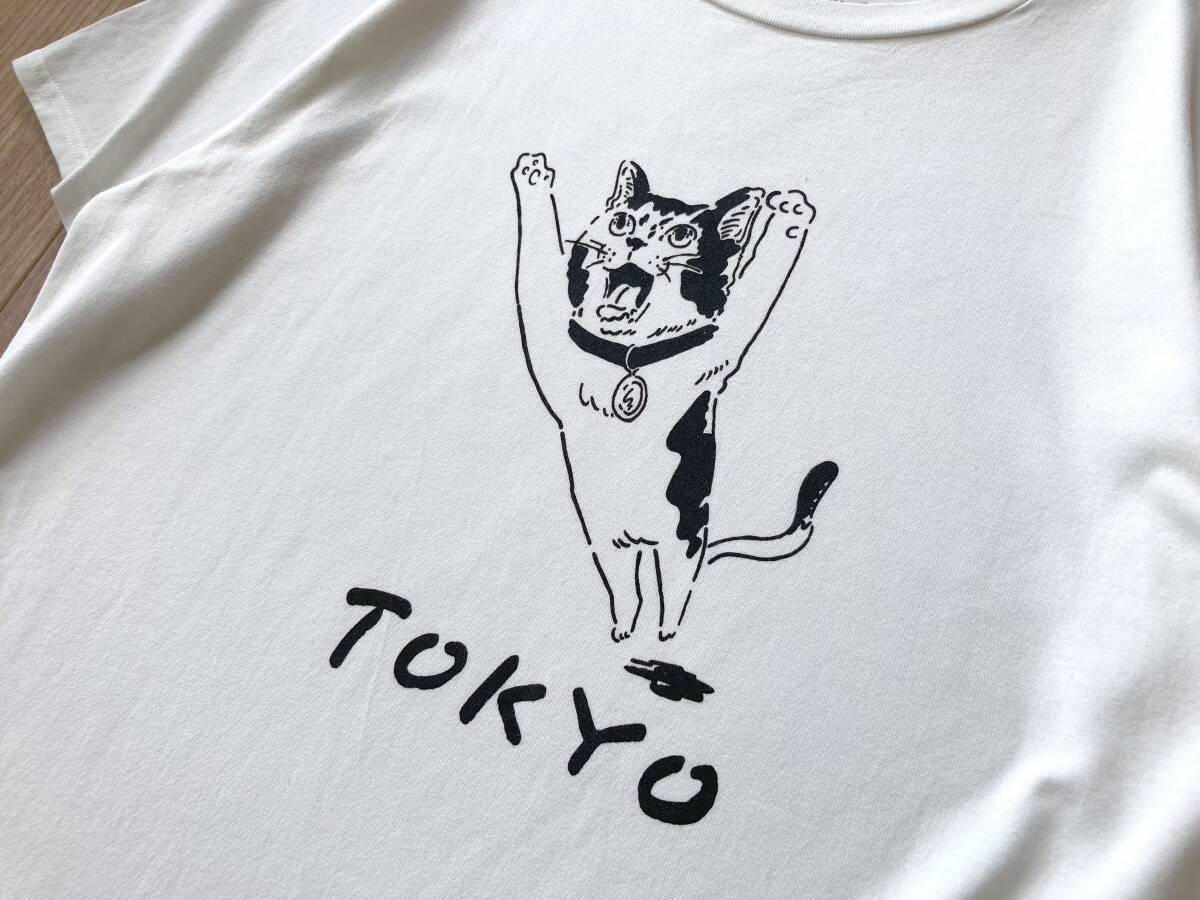 LAMINA by .efiLevol / TOKYO CAT ILLUST TEE / ホワイト 白 / サイズ / ラミナ エフィレボル 東京 Tシャツ_画像4