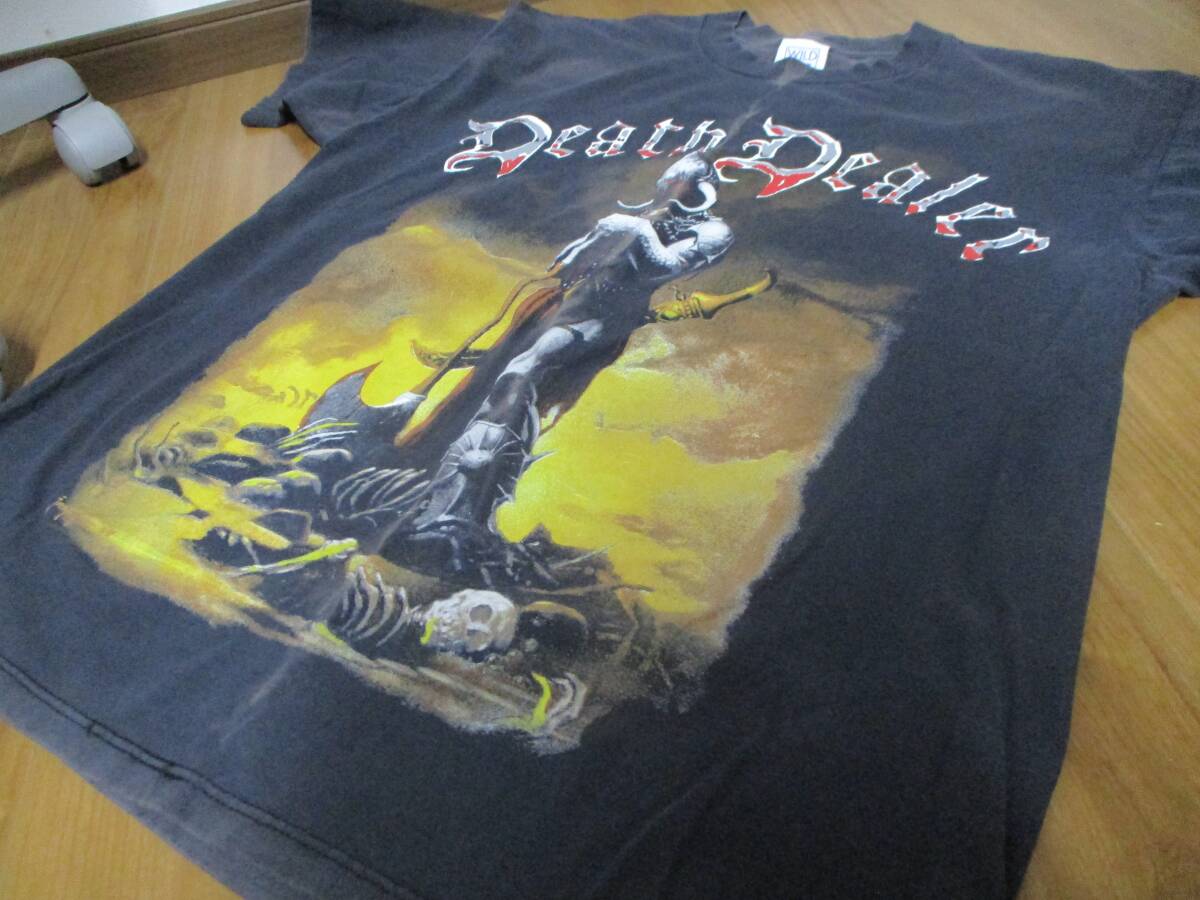 90's USA製 Frank Frazetta フランクフラゼッタ Death Dealer Tシャツ XLサイズ 検ヴィンテージ_画像3