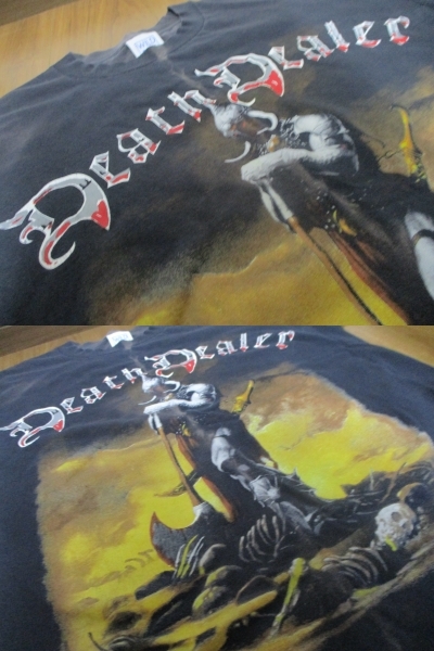 90's USA製 Frank Frazetta フランクフラゼッタ Death Dealer Tシャツ XLサイズ 検ヴィンテージ_画像5