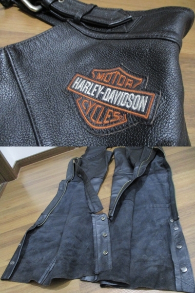 HARLEY-DAVIDSON Harley Davidson original leather chaps L size 