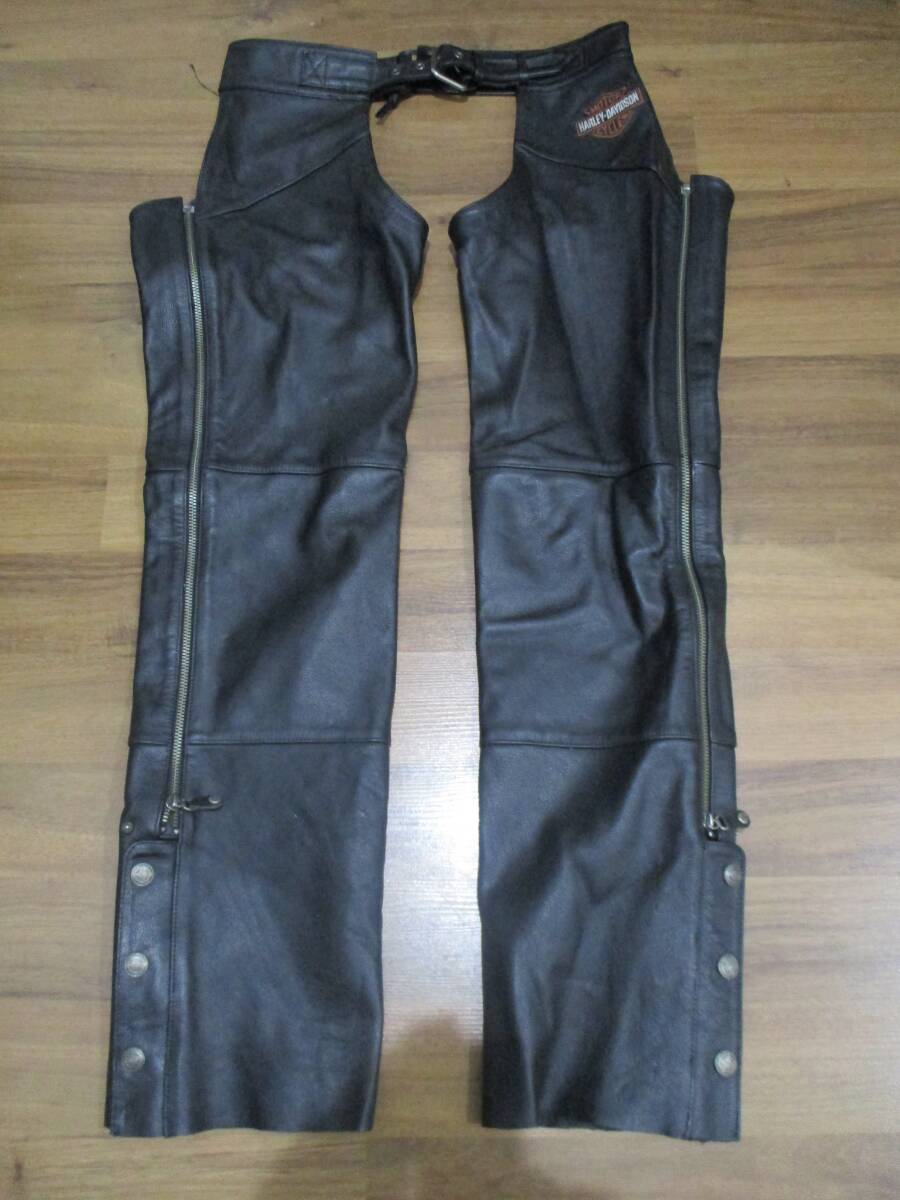 HARLEY-DAVIDSON Harley Davidson original leather chaps L size 