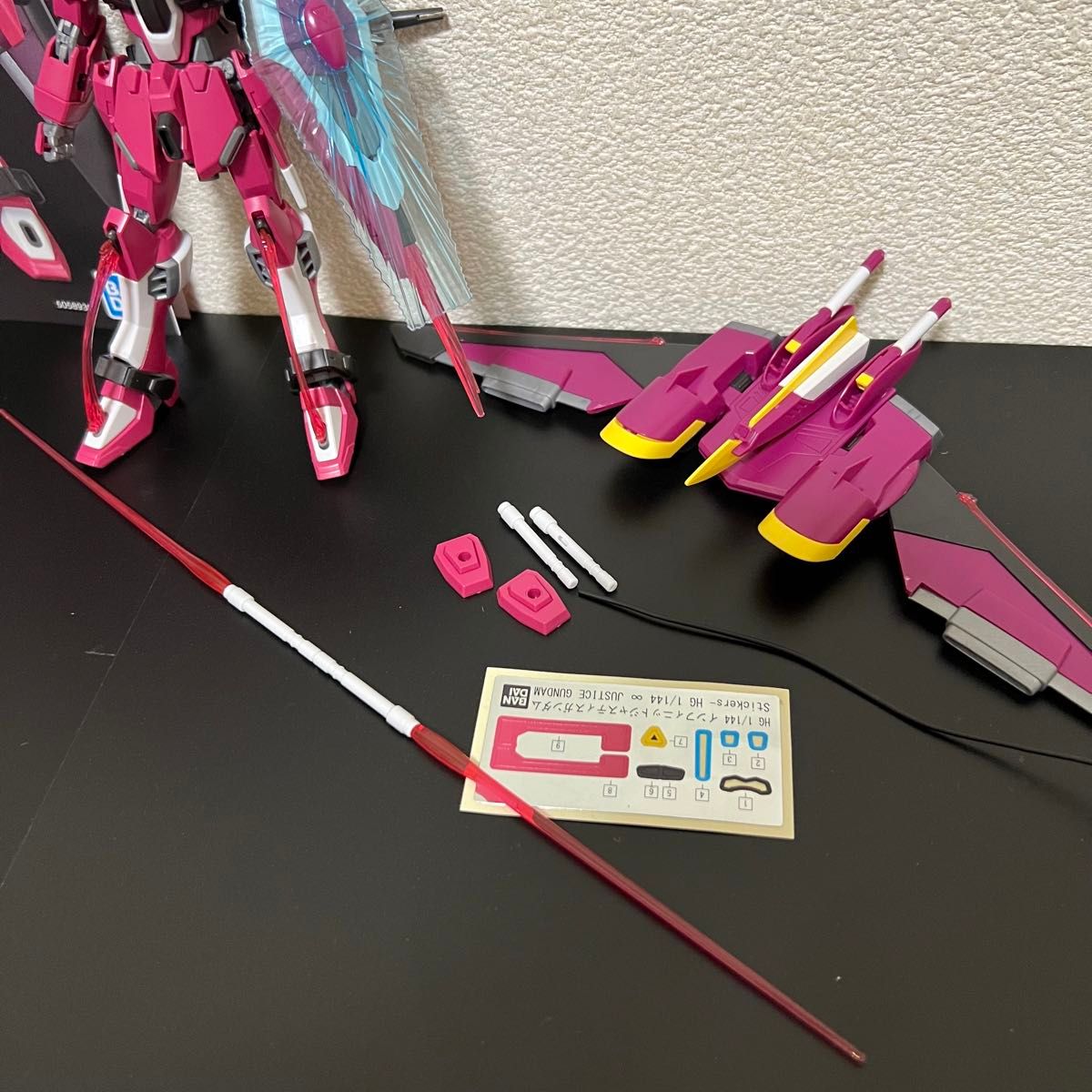 HG ZGMF-X19A インフィニットジャスティスガンダム 1/144スケール 素組 完成品 ジャンク