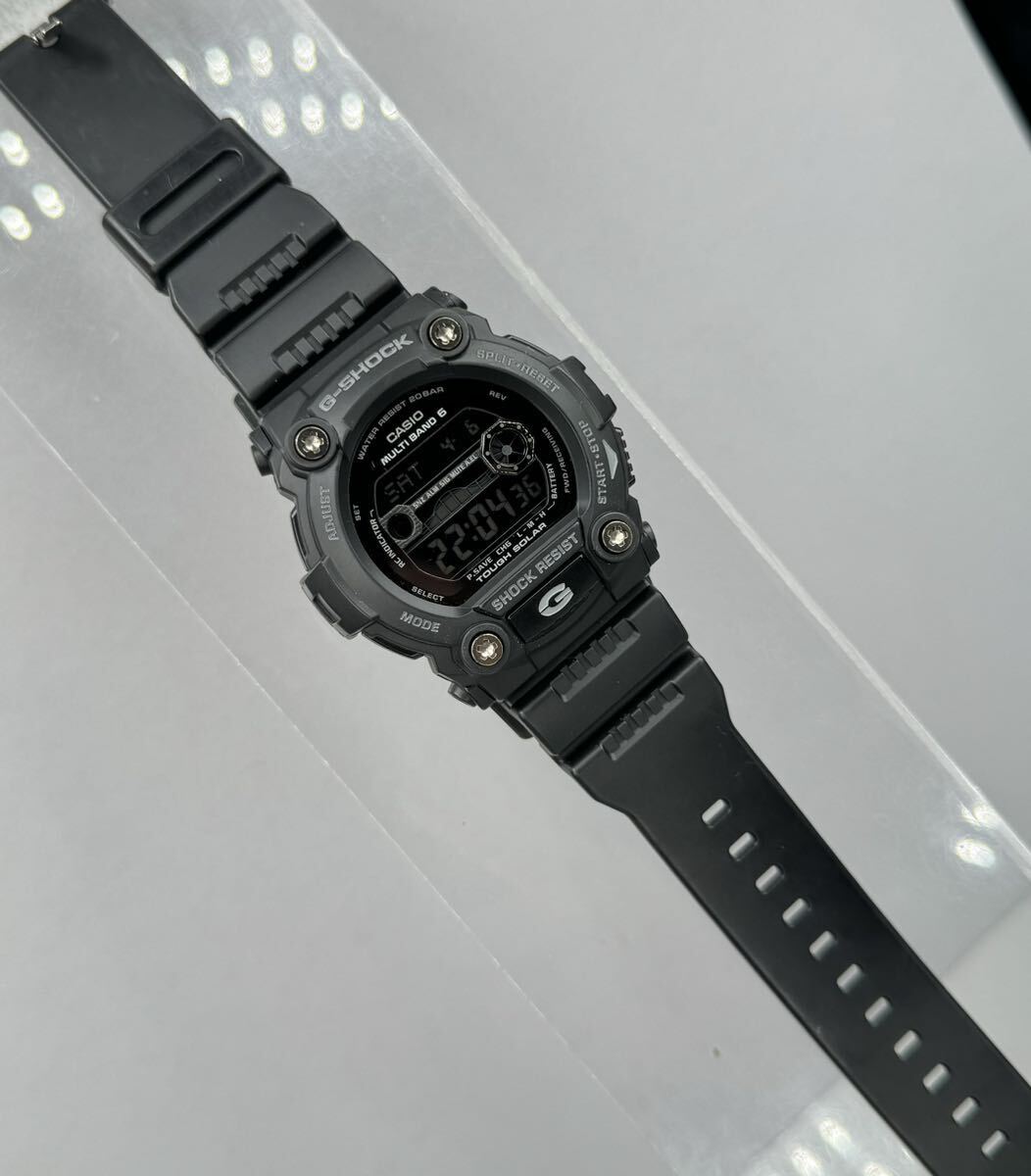 極美品 G-SHOCK GW-7900B-1JF タフソーラー 電波受信 電波ソーラー マルチバンド6 ブラック 反転液晶 タイドグラフ/ムーンデータ デジタル_画像10