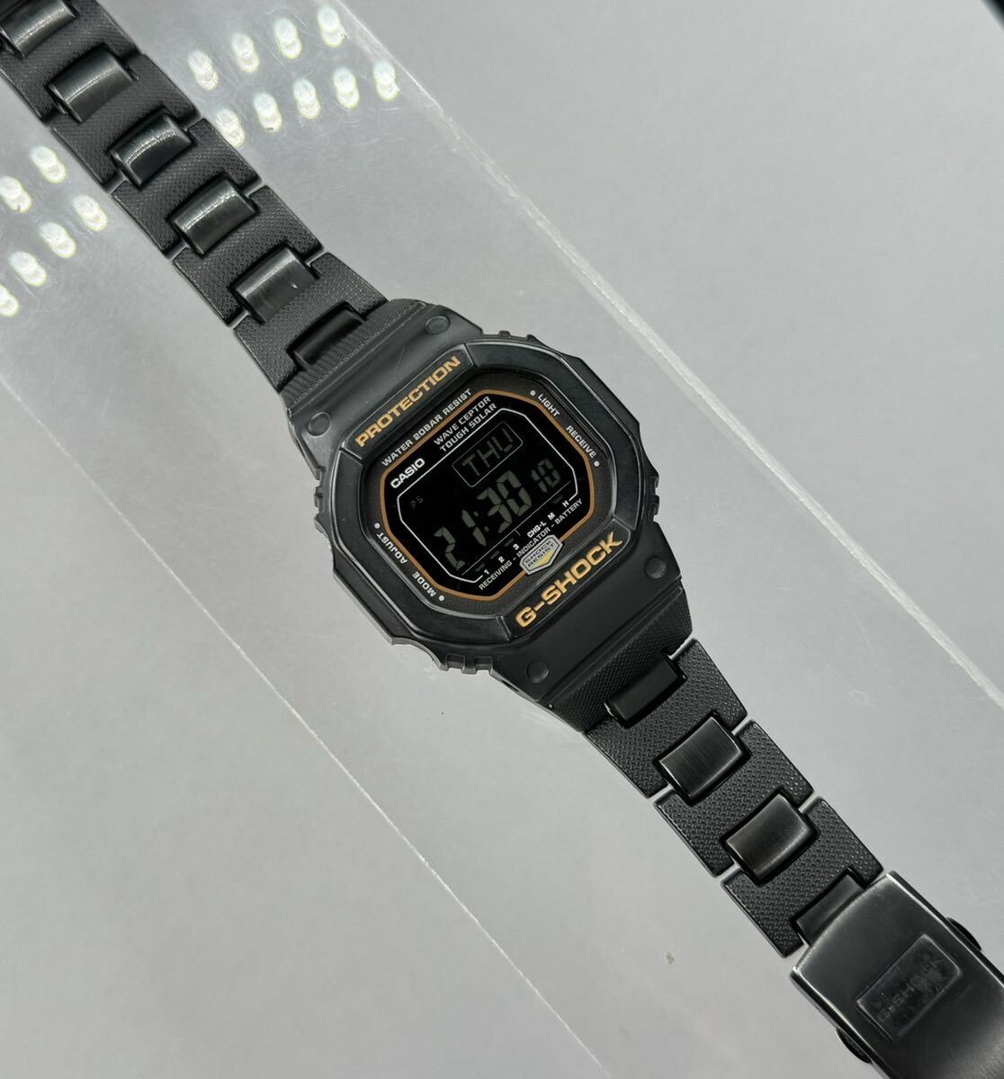 良品 CASIO G-SHOCK GW-5600BCJ-1JF The G タフソーラー 電波受信 電波ソーラー スクウェア ブラック 反転液晶 メタルコアバンド スピードの画像10