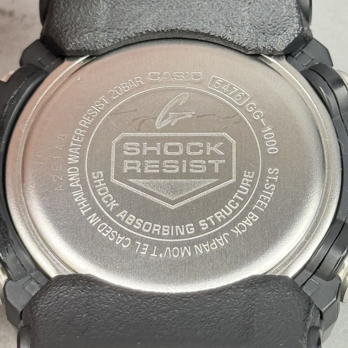 極美品 G-SHOCK GG-1000-1AJF MUDMASTER マッドマスター マッドレジスト アナログ/デジタル 方位計/温度計搭載 ツインセンサー ブラック の画像8