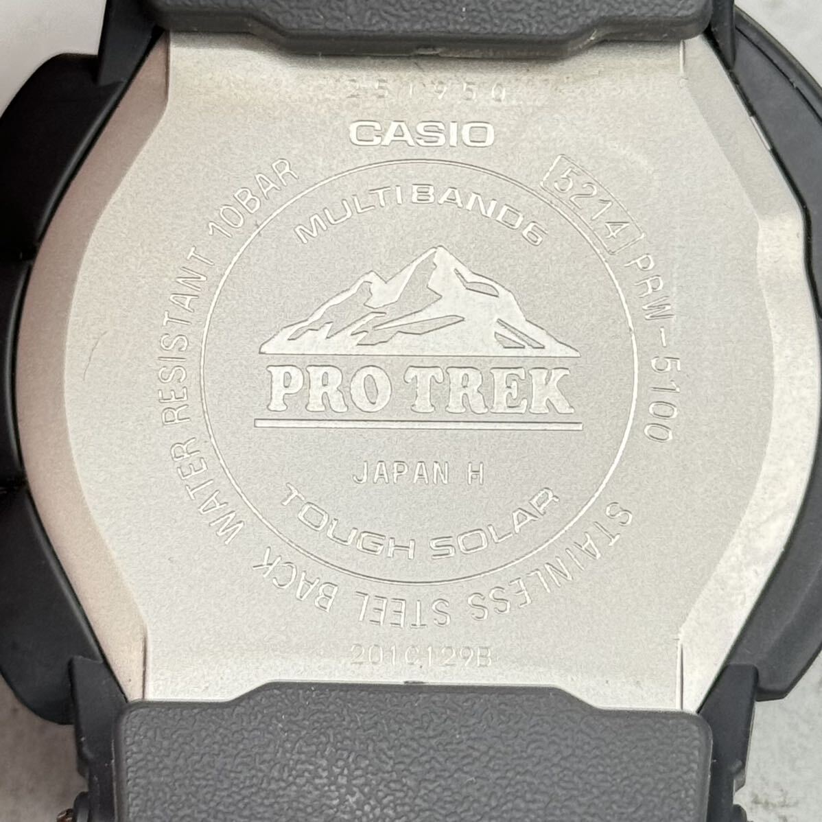 未使用同様極美品 PROTREK PRW-5100-1BJFタフソーラー 電波受信 電波ソーラー マルチバンド6 方位.気圧.温度トリプルセンサー ブラックの画像8