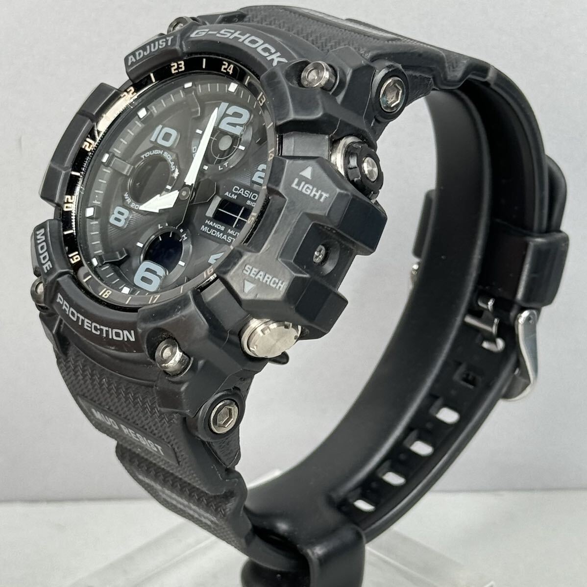 美品 G-SHOCK GSG-100-1A MUDMASTERマッドマスター タフソーラー アナログ/デジタル アナデジ ブラック 反転液晶 ダブルイルミネータ_画像7