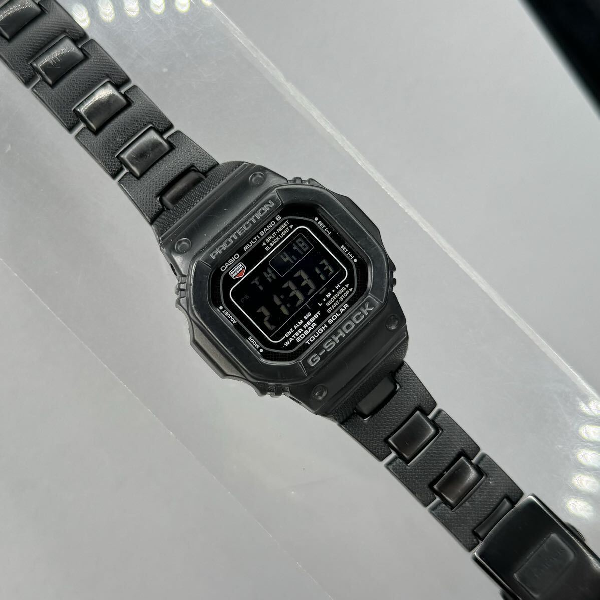 良品 G-SHOCK GW-M5610BC-1JF タフソーラー 電波受信 電波ソーラー マルチバンド6 ブラック 反転液晶 メタルコアバンド スクウェアの画像10