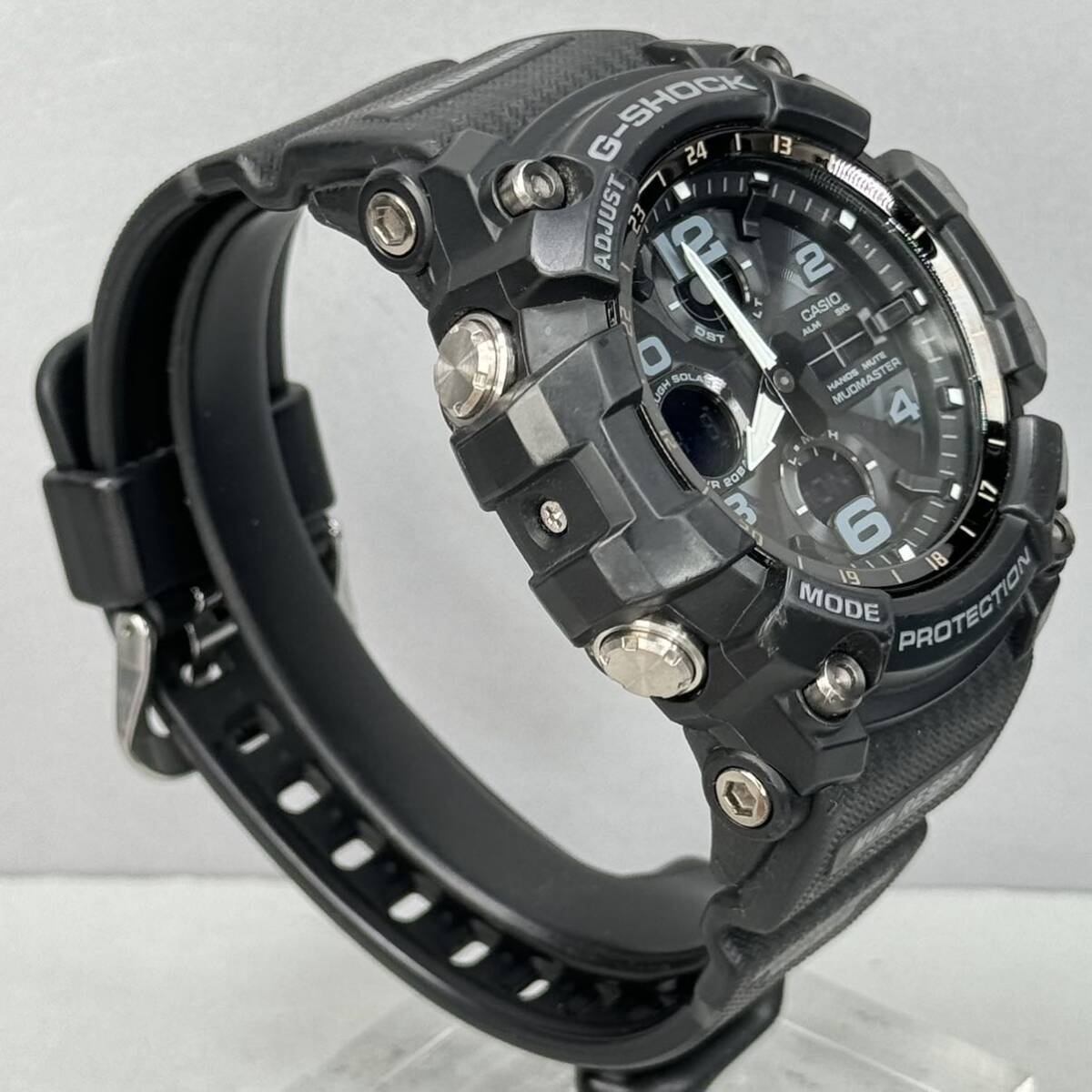 美品 G-SHOCK GSG-100-1A MUDMASTERマッドマスター タフソーラー アナログ/デジタル アナデジ ブラック 反転液晶 ダブルイルミネータ_画像6