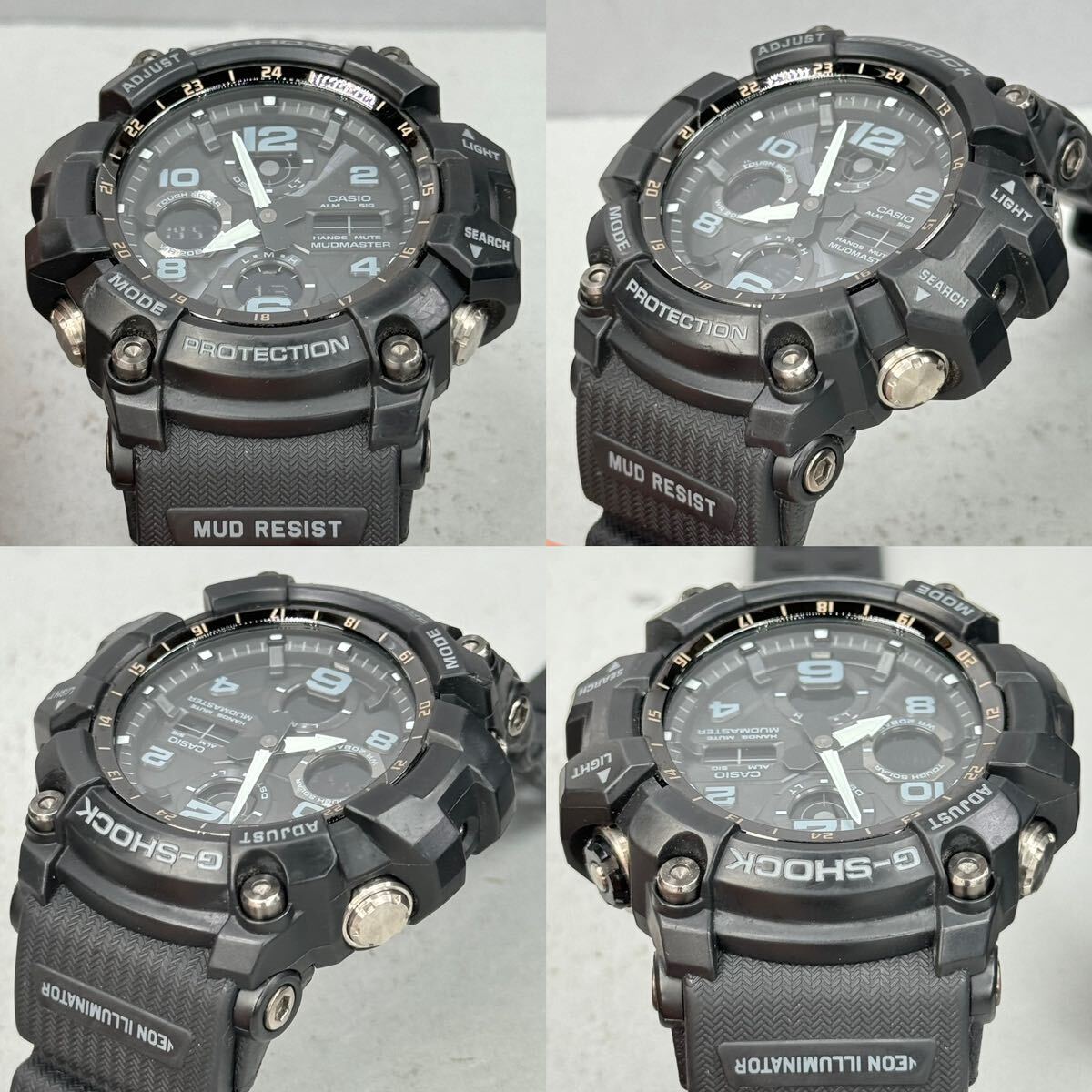 美品 G-SHOCK GSG-100-1A MUDMASTERマッドマスター タフソーラー アナログ/デジタル アナデジ ブラック 反転液晶 ダブルイルミネータ_画像4