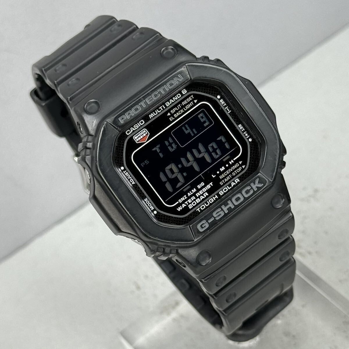 美品 CASIO G-SHOCK GW-M5610-1BJF タフソーラー 電波受信 電波ソーラー マルチバンド6 スクウェア ブラック スピード 反転液晶 オリジン_画像2