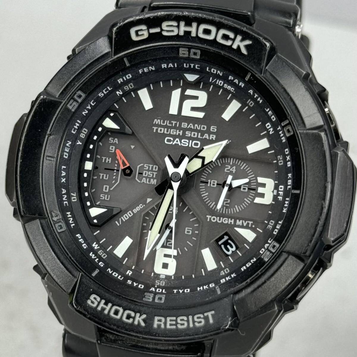 美品 G-SHOCK GW-3000BB-1AJF グラビティマスター スカイコックピット タフソーラー 電波受信 電波ソーラー マルチバンド6 ブラック の画像1