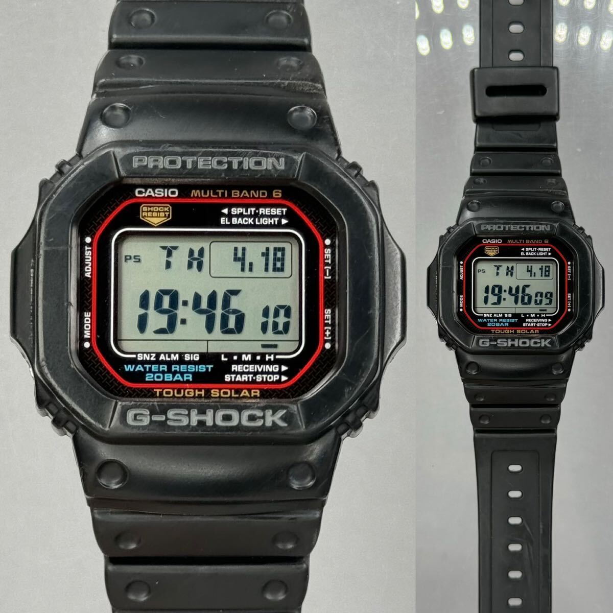 良品 CASIO G-SHOCK GW-M5610-1JF タフソーラー 電波受信 電波ソーラー マルチバンド6 スクウェア ブラック スピード オリジンモデル の画像3