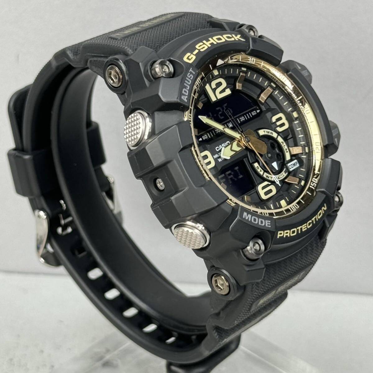 極美品 G-SHOCK GG-1000GB-1AJF MUDMASTERマッドマスター マッドレジスト 方位.温度計搭載 ツインセンサー ブラック ゴールド 反転液晶の画像6