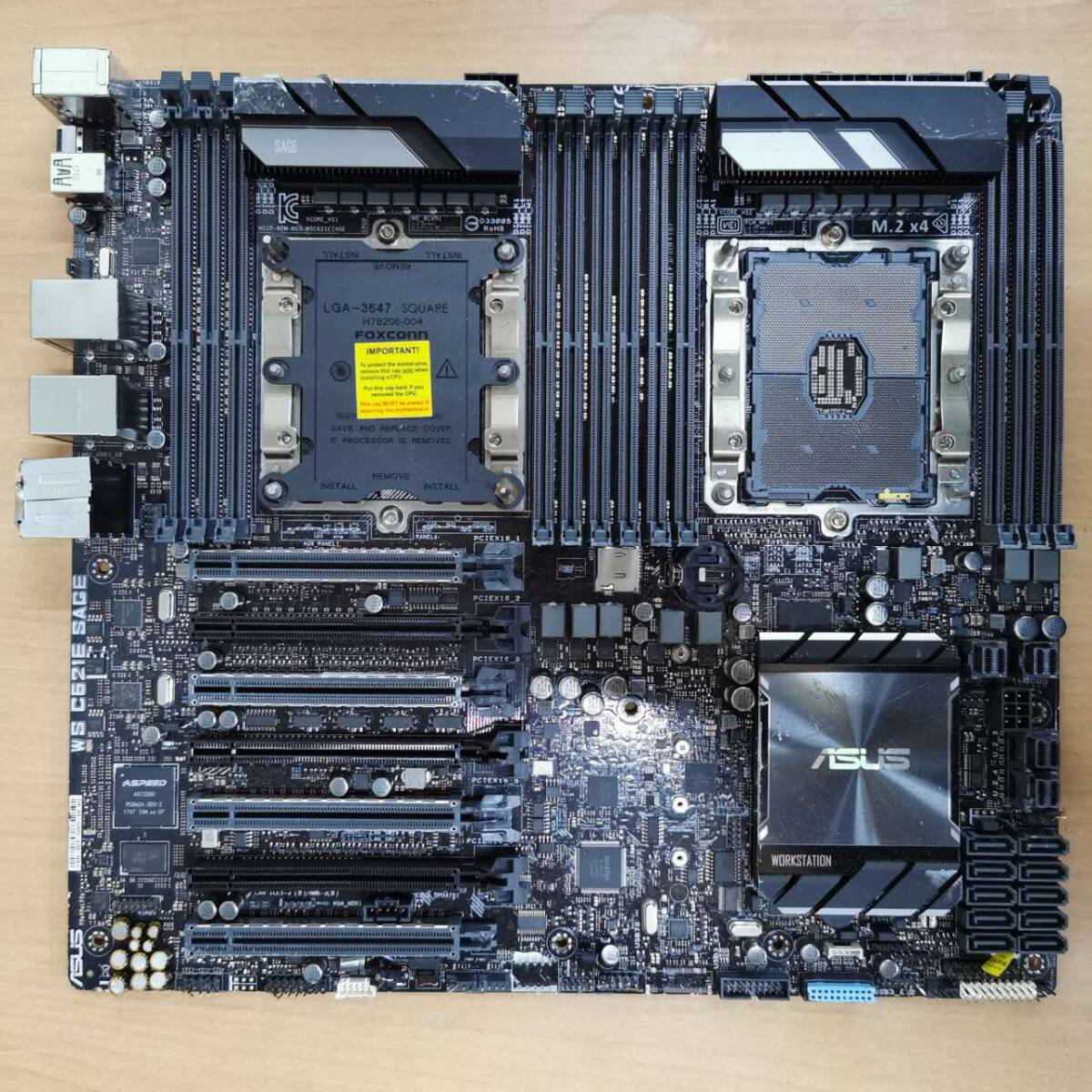 ASUS WS C621E SAGE/Work station ATXマザーボード/LGA3647/PCパーツ DIY 修理材料★動作未確認・ジャンク★現状渡しの画像1