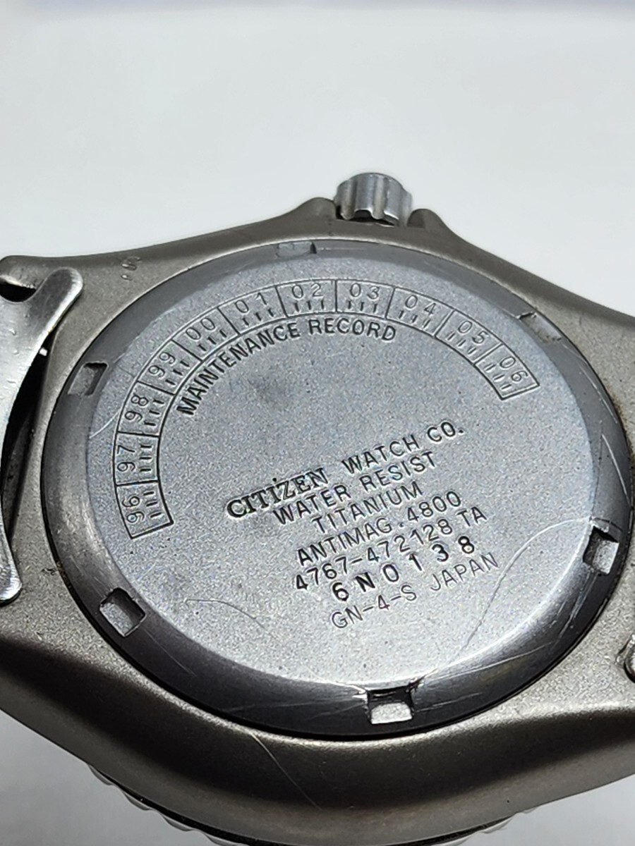 CITIZEN シチズン AIRDIVER'S 200M GN-4-S クオーツ メンズ 腕時計の画像7