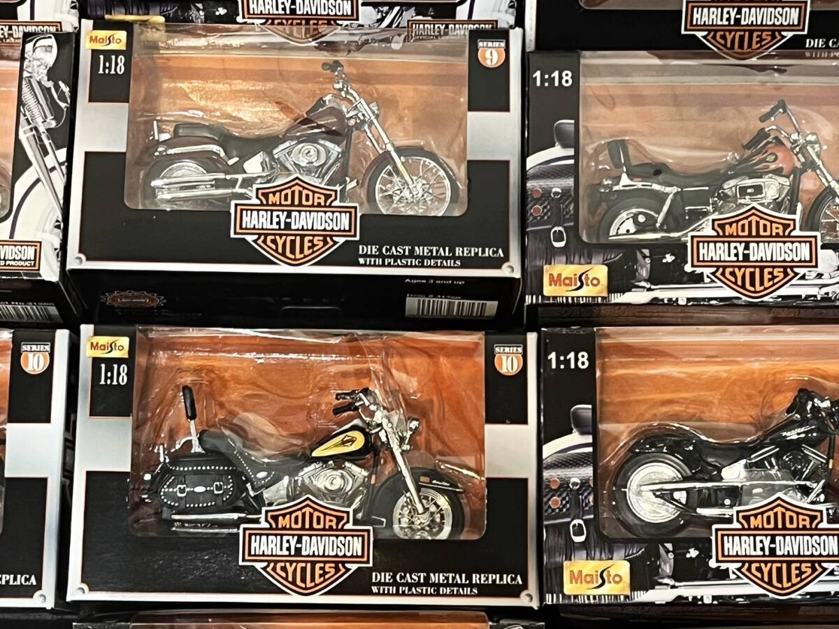 未使用品 ハーレーダビッドソン ハーレー Maisto バイク 模型 フィギュア HARLEY-DAVIDSON バイクフィギュア 24台 1円～の画像5