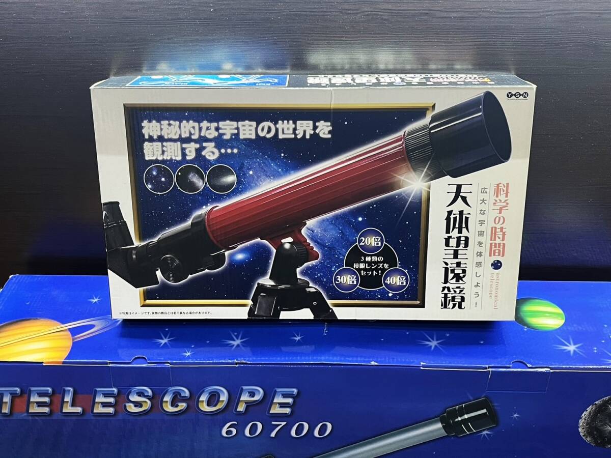 未使用品 TELESCOPE 60700 天体望遠鏡 テレスコープ 科学の時間 コレクション 趣味 星座 星 １円～_画像2