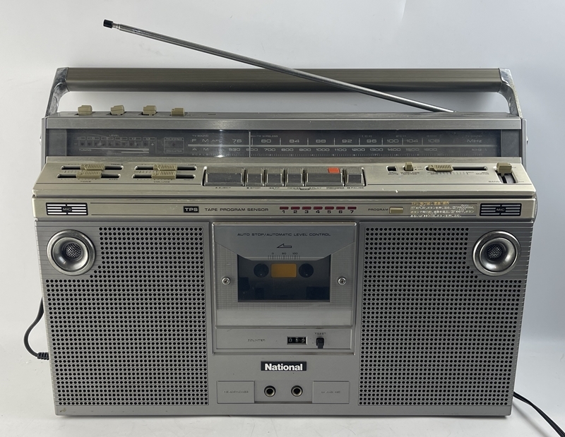 １円～ 昭和レトロ National ナショナル RX-5300 FM/AM 2バンド ステレオ アンティーク ラジオカセットレコーダー ラジカセの画像1