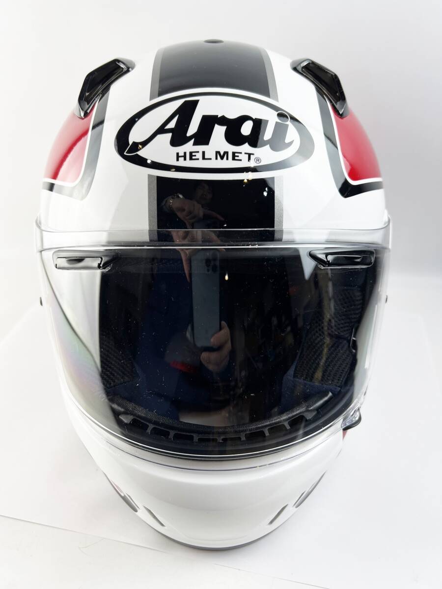 【美品】Arai アライ XD フルフェイスヘルメット Mサイズ 57.58ｃｍ バイク用品 1円～  バイク 二輪 オートバイ の画像5