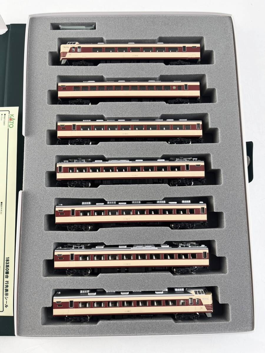 KATO 183 series 0 number pcs 7 both set 10-467 N gauge railroad model Kato mileage operation verification ending 1 jpy ~