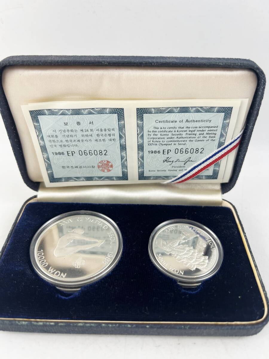 1988 год душа Olympic памятная монета XXIV OLYMPIAD SEOUL 5000*10000won серебряный 925 серебряная монета 1Oz 0.5Oz с футляром 