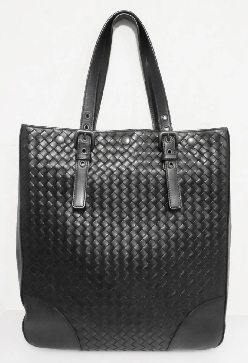 BOTTEGAVENETA ボッテガヴェネタ イントレチャート VN アキャトルバッグ トートバッグ ブラック 美品の画像1