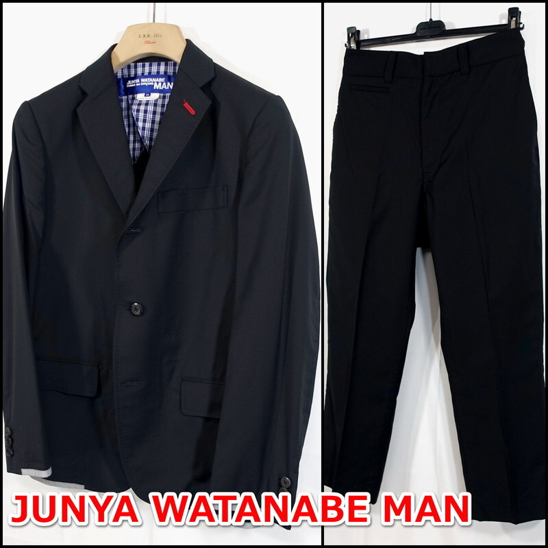 【良品】ジュンヤワタナベマン　春夏黒スーツ　JUNYA WATANABE MAN_画像1