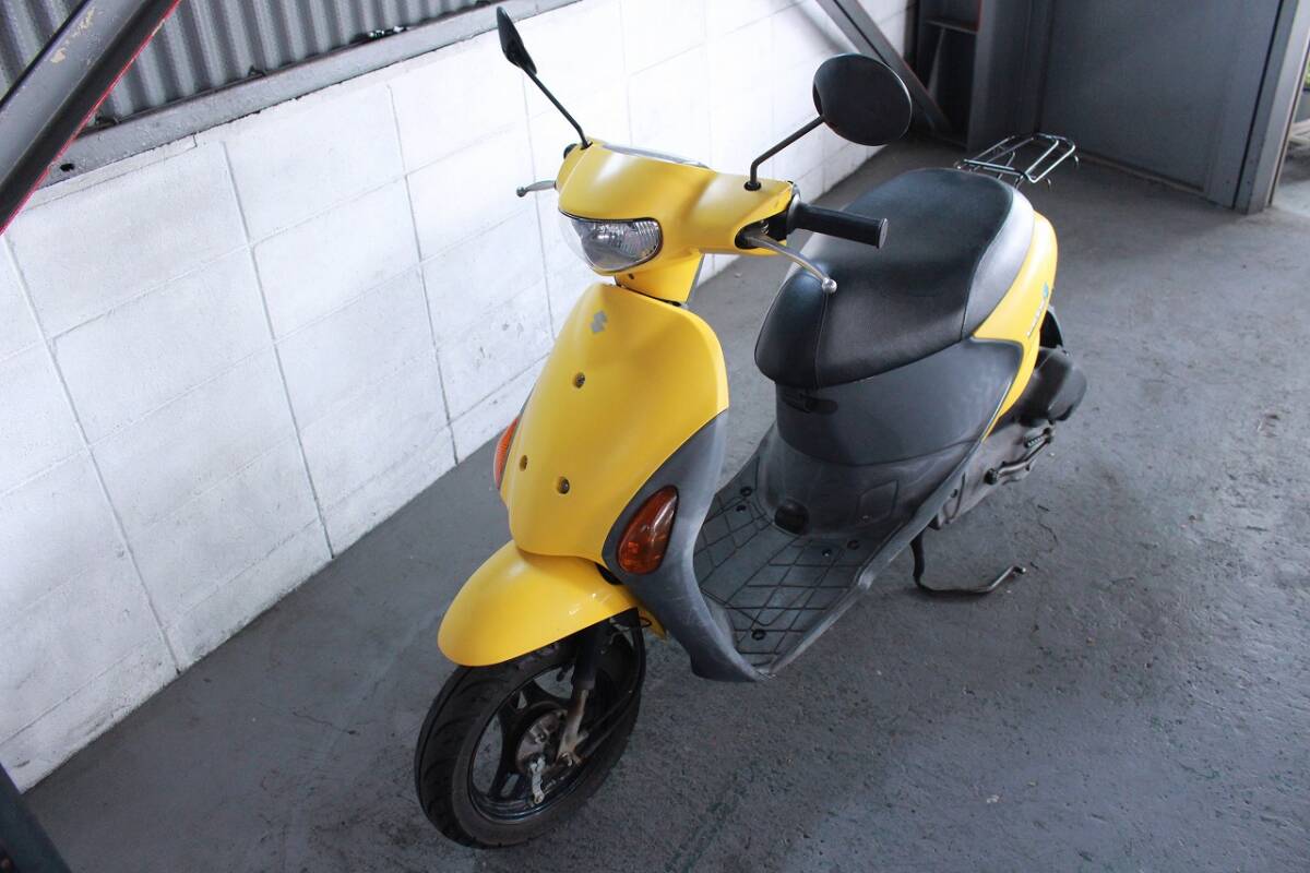 SUZUKI let's 4( yellow )5832km rental operation vehicle present condition sale * Osaka from two wheel place es propeller nto