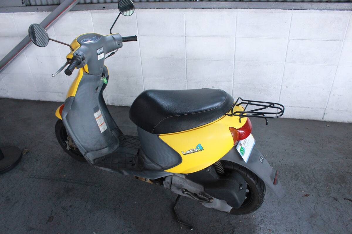 SUZUKI let's 4( yellow )5832km rental operation vehicle present condition sale * Osaka from two wheel place es propeller nto