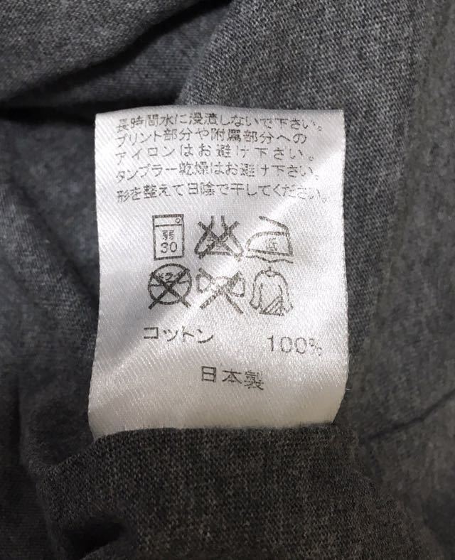 HEALTH ヘルス 七分袖 刺繍 Tシャツ 日本製 エニマデザイン サイズ M グレー_画像10