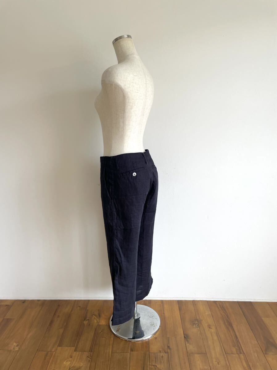tricot COMME des GARCONS/トリコ コムデギャルソン/パンツ/8-9分丈/S/リネン/ダークネイビー/日本製/良品美品 tricot COMME des GARCONS/トリコ コムデギャルソン/パンツ/8-9分丈/S/リネン/ダークネイビー/日本製/良品美品