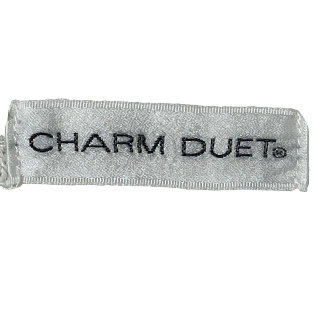 CHARM DUET　トップスサマーニット【M】ホワイト　半袖