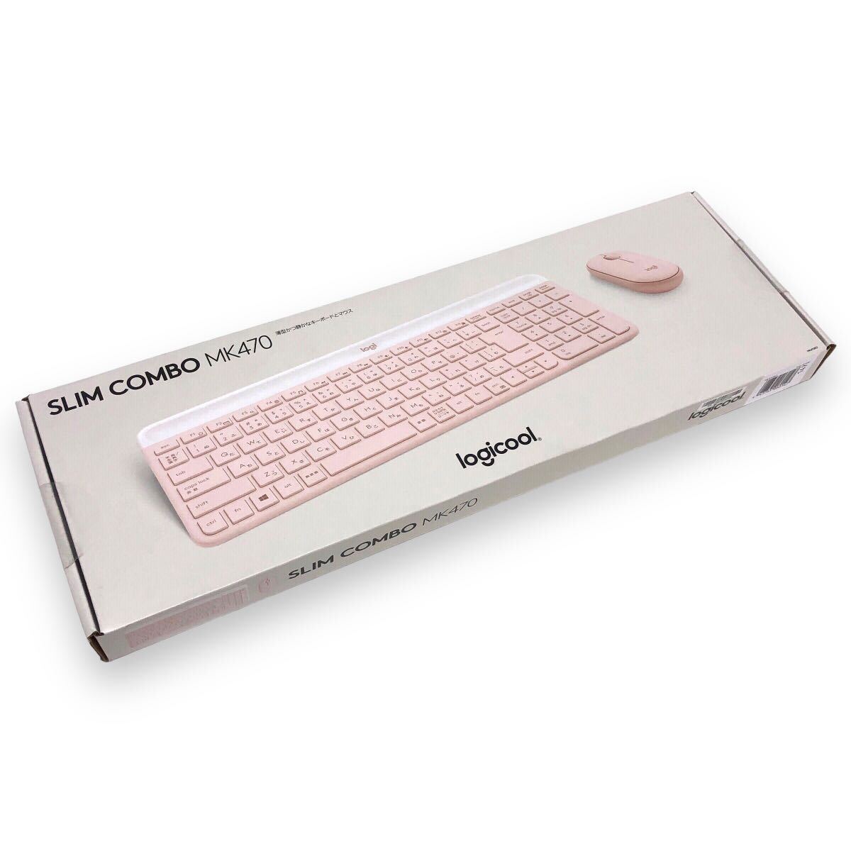 ▼未使用 未開封 logi cool ロジクール SLIM COMBO MK470キーボード マウス ピンク 薄型 ワイヤレス RA6479の画像5