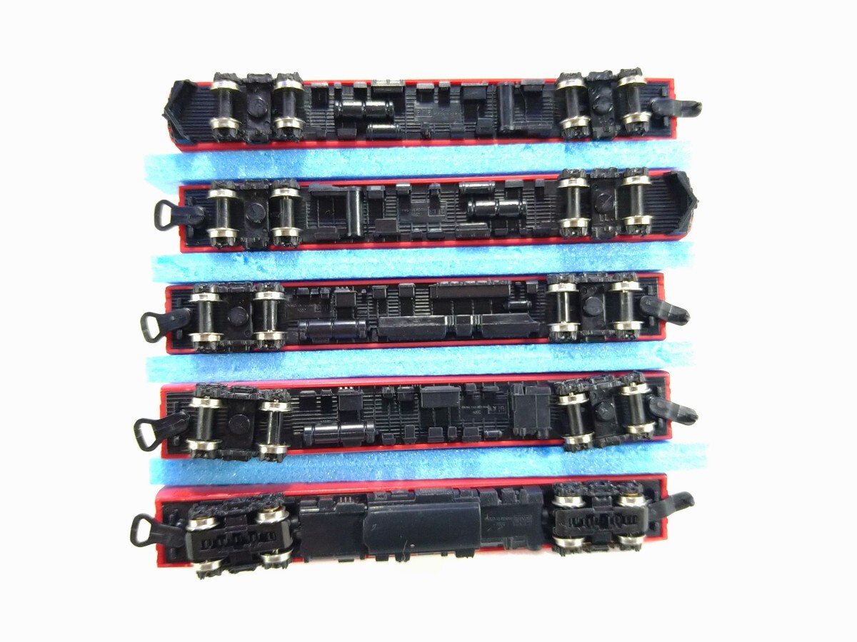 ⑥ ZJ gauge 485 series Special suddenly . rin RED EXPRESS 5 both inside 1 both motor car akia ( brass up ) 1/220 Z gauge black 481 ho bidas Rail Magazine 