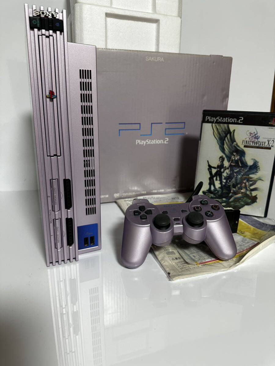 ★動作確認済★ PlayStation 2 PS2 本体 SCPH-50000SAさくらPlayStation2 SONY ソニーコントローラー _画像4