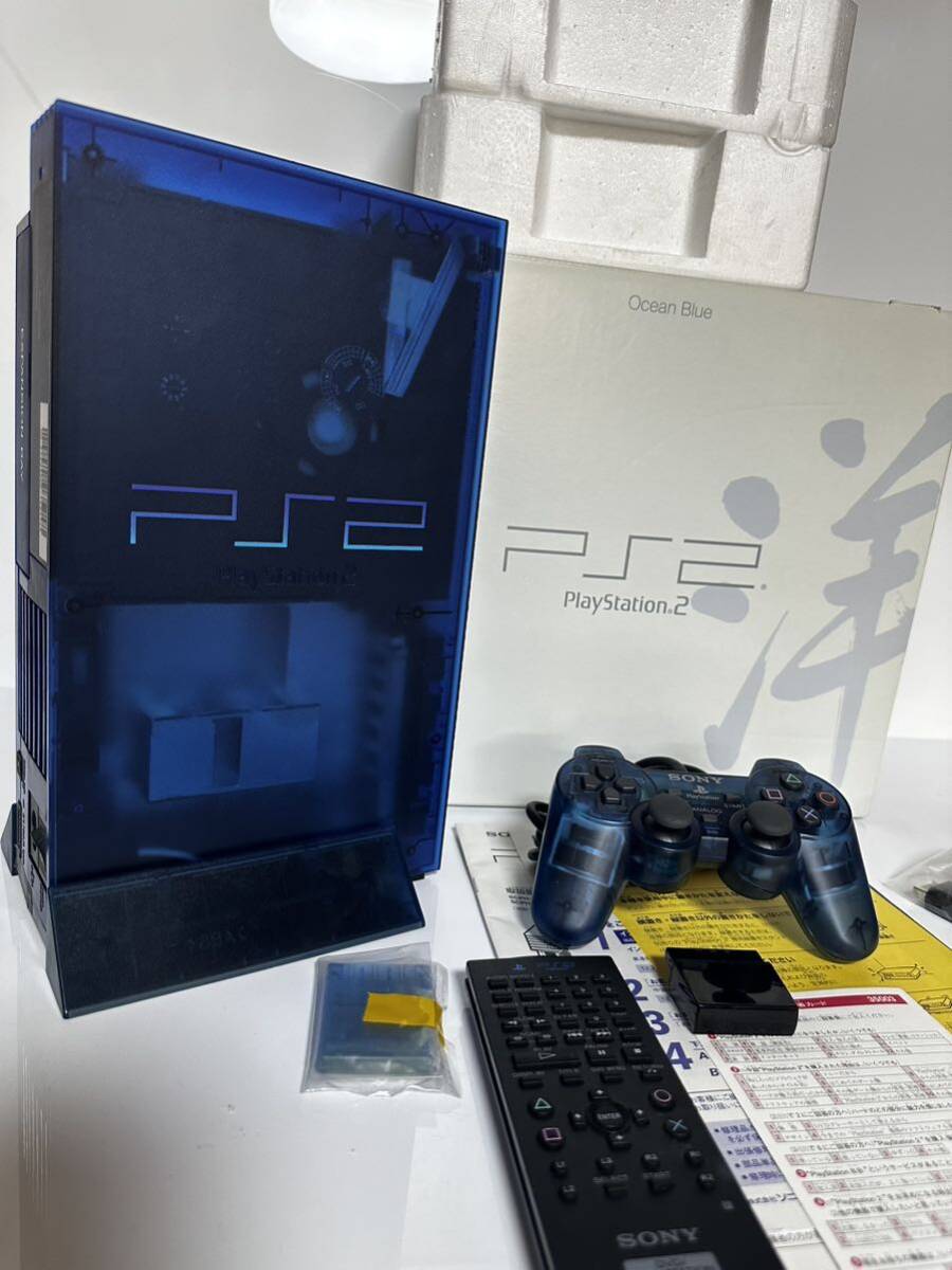 ★動作確認済★ SONY ソニー PlayStation2 SCPH-37000 L オーシャンブルー OCEAN BLUE プレイステーション2 プレステ2 PS2