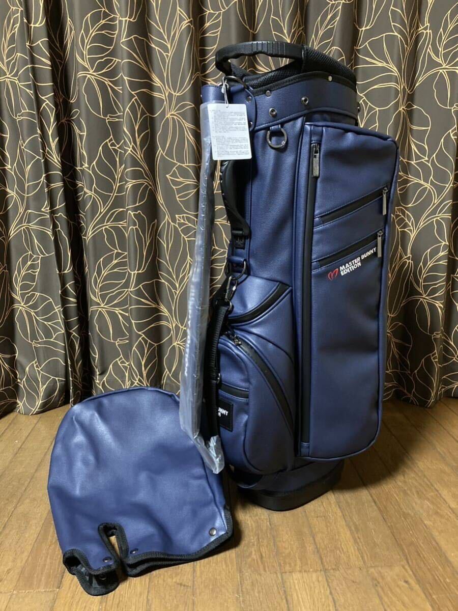 未使用 PEARLYGATES/マスターバニー シュリンク合皮 スタンド式 未使用 PEARLYGATES/マスターバニー シュリンク合皮 スタンド式