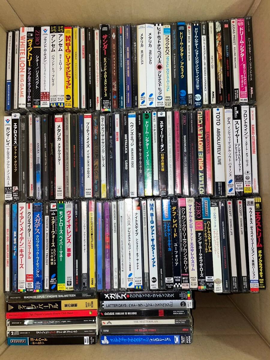 洋楽 CD まとめ売り 約5000枚 120サイズ 20箱 大量 HR/HM他 帯付き有の画像2