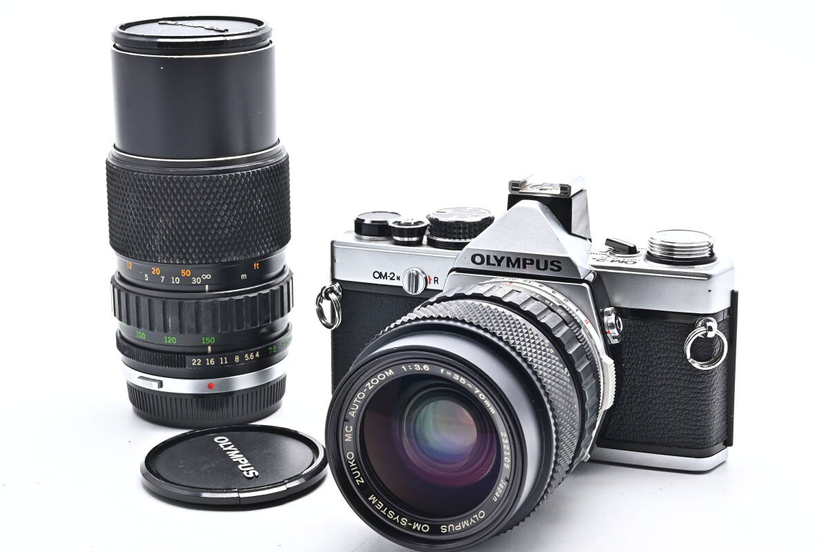 1A-740 OLYMPUS オリンパス OM-2N f/4 75-150mm f/3.6 35-70mm 一眼レフフィルムカメラ マニュアルフォーカスの画像1