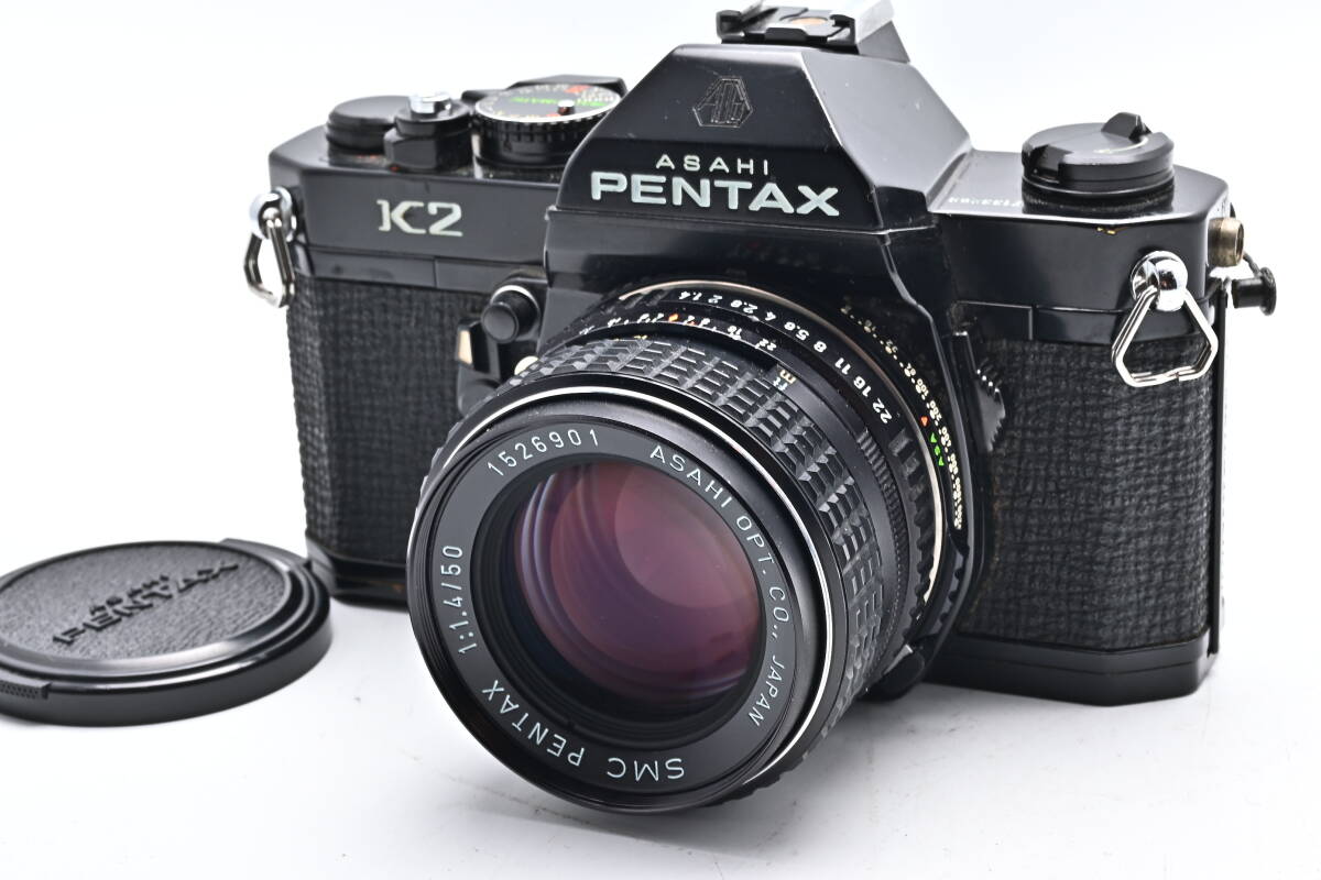 1A-851 PENTAX ペンタックス K2 SMC PENTAX 50mm f/1.4 一眼レフフィルムカメラ マニュアルフォーカスの画像1