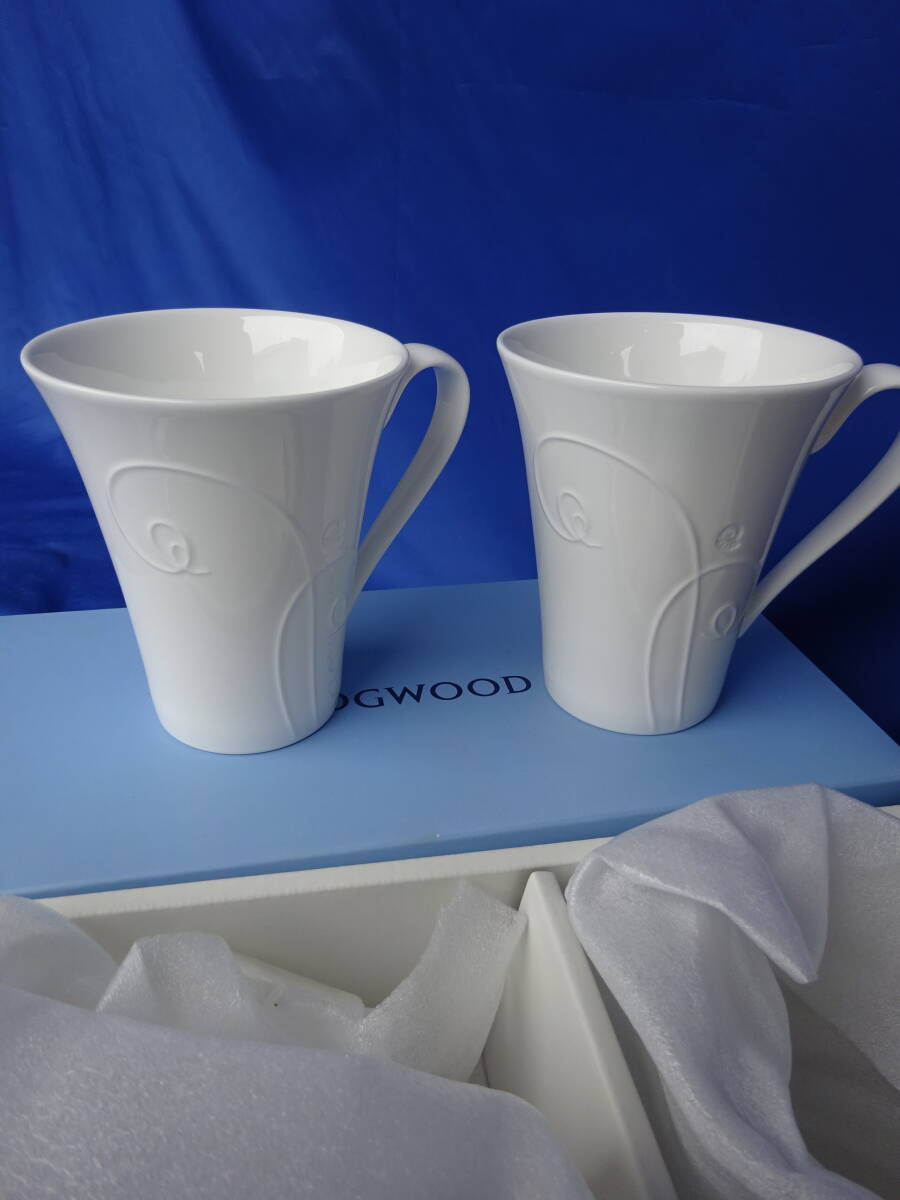 ★未使用2客セット★WEDGWOOD ウェッジウッド マグカップ ペア  ネイチャーの画像1