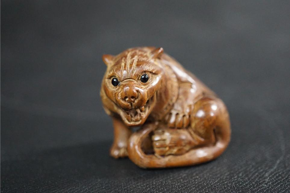 D4517-1 era netsuke Akira mountain . green .[.]. thing 