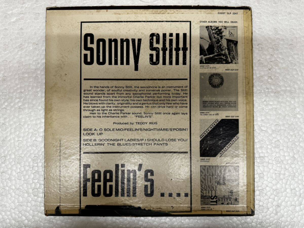 売切〜♪Sonny Stitt ソニー・スティット ／ feeling's...／LPレコード／JAZZ の画像4