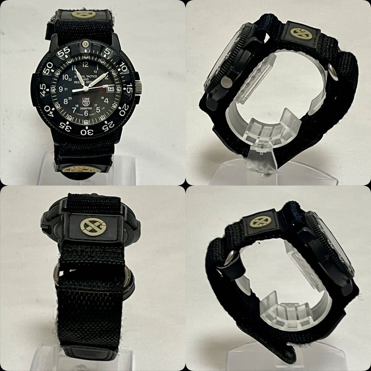 1円〜② ルミノックス LUMINOX Ref.GSX035 バイオハザード限定 356/999 クォーツ メンズ 腕時計 ケース付 ギャランティーカードの画像3