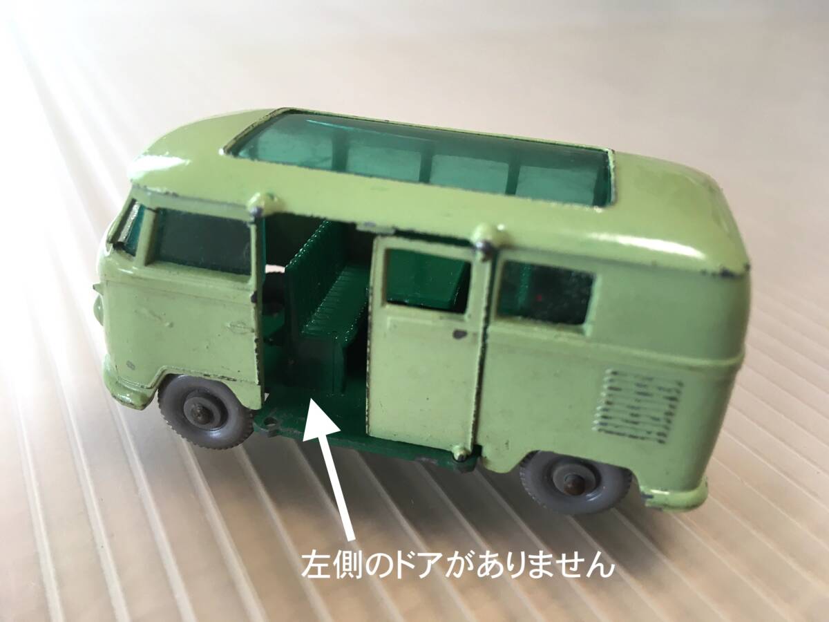 MATCHBOX：NO 34 「難あり」VOLKSWAGEN CARAVETTE フォルクスワーゲン キャラベット 英国製 MADE IN ENGLAND（1969〜1970年代初頭）の画像10