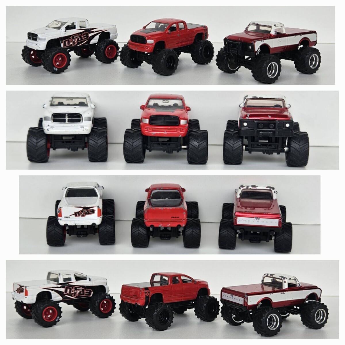 JADA TOYS ミニカー DAB CITY ダイキャスト JUST TRUCKS ピックアップ トラック トミカ モンスタートラック シボレー 16台セット 廃盤の画像3