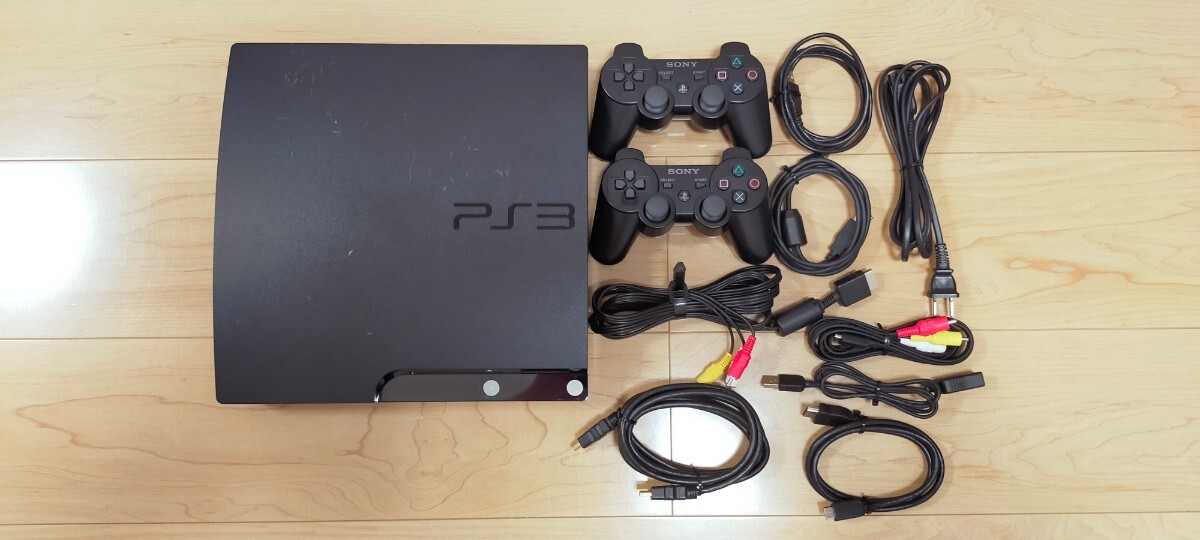 SONY PS3 プレイステーション3 チャコールブラック PlayStation3 CECH-2000A 120GB コントローラー 付属品 一式_画像1